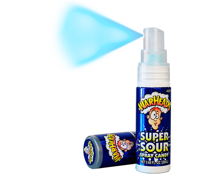 WARHEADS SPRAY CANDY BLUE RASPBERRY The Candyland