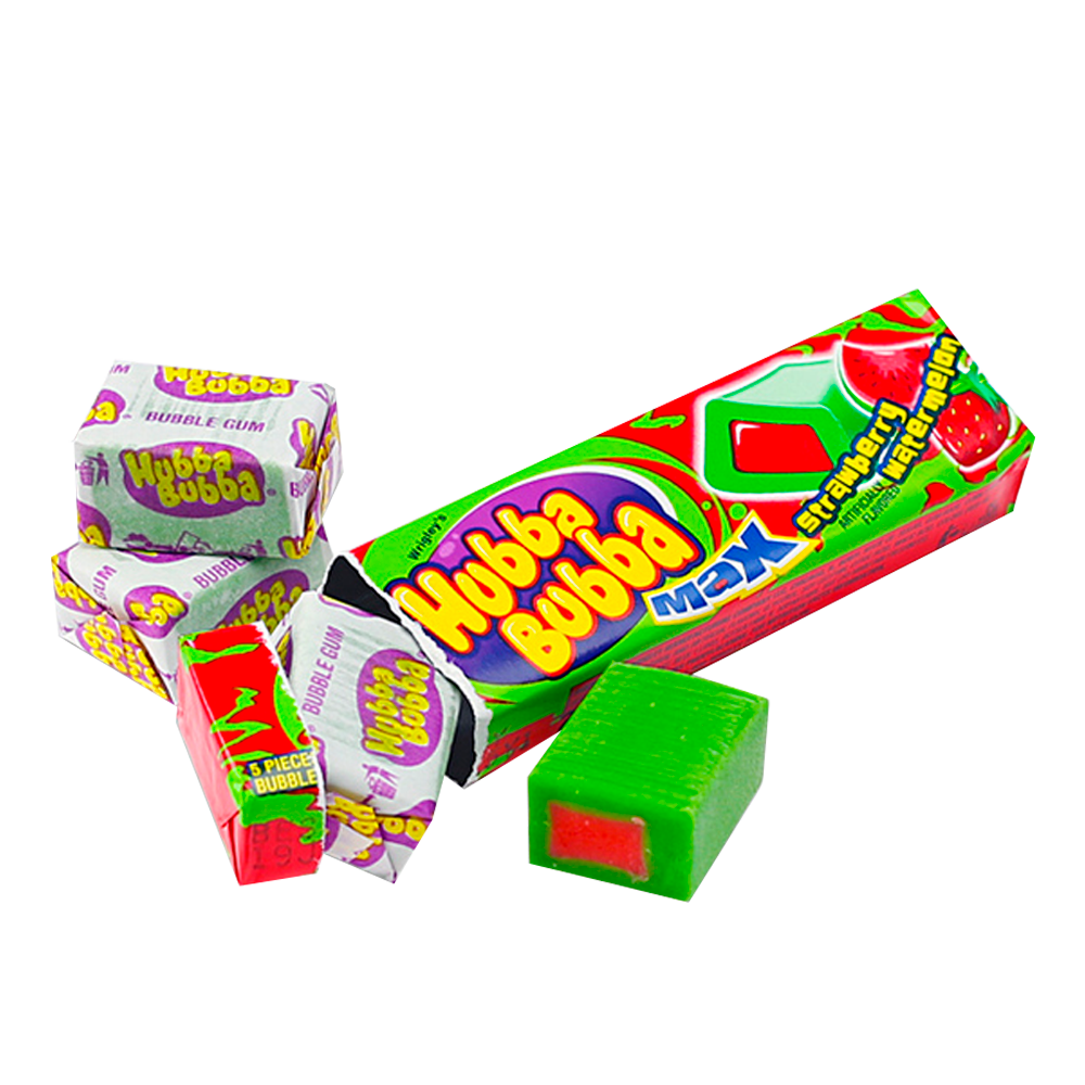 Hubba bubba max strawberry watermelon the candyland